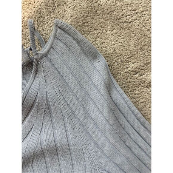 NWT PROENZA SCHOULER Rib Knit V-Neck Fit & Flare Midi Dress, $500 - Picture 7 of 11